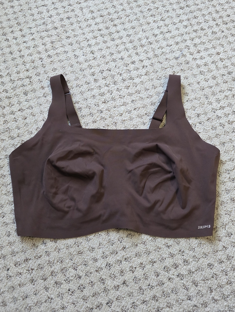 SKIMS Brown Seamless Shapewear Bra